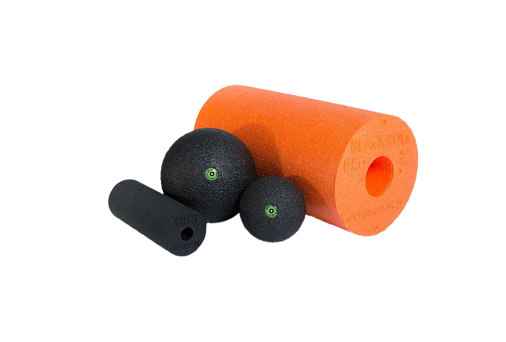 Blackroll Faszienrolle zur Selbstmassage und Muskelregeneration, Produktbild auf weißem Hintergrund