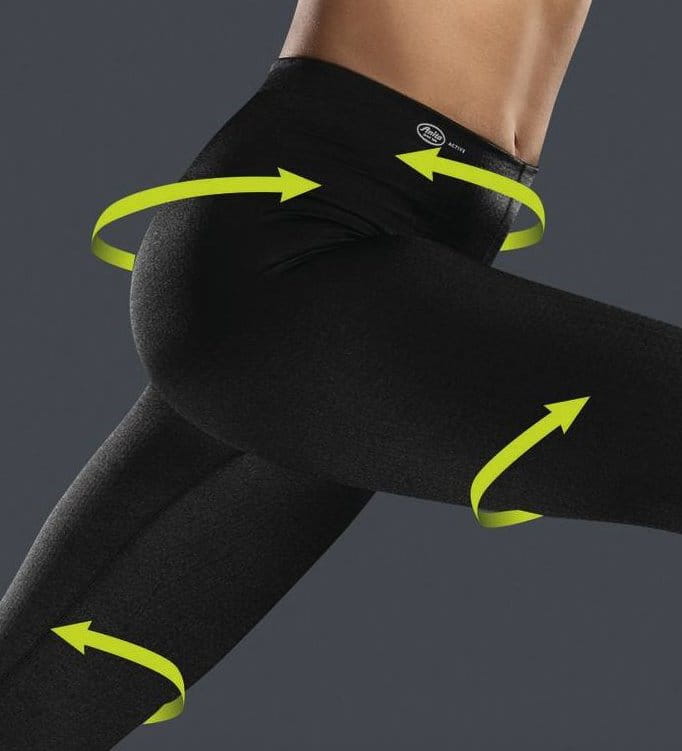 Anita SPORT TIGHTS MASSAGE - Lange Sporthose schwarz - Vital Sanitätshaus
