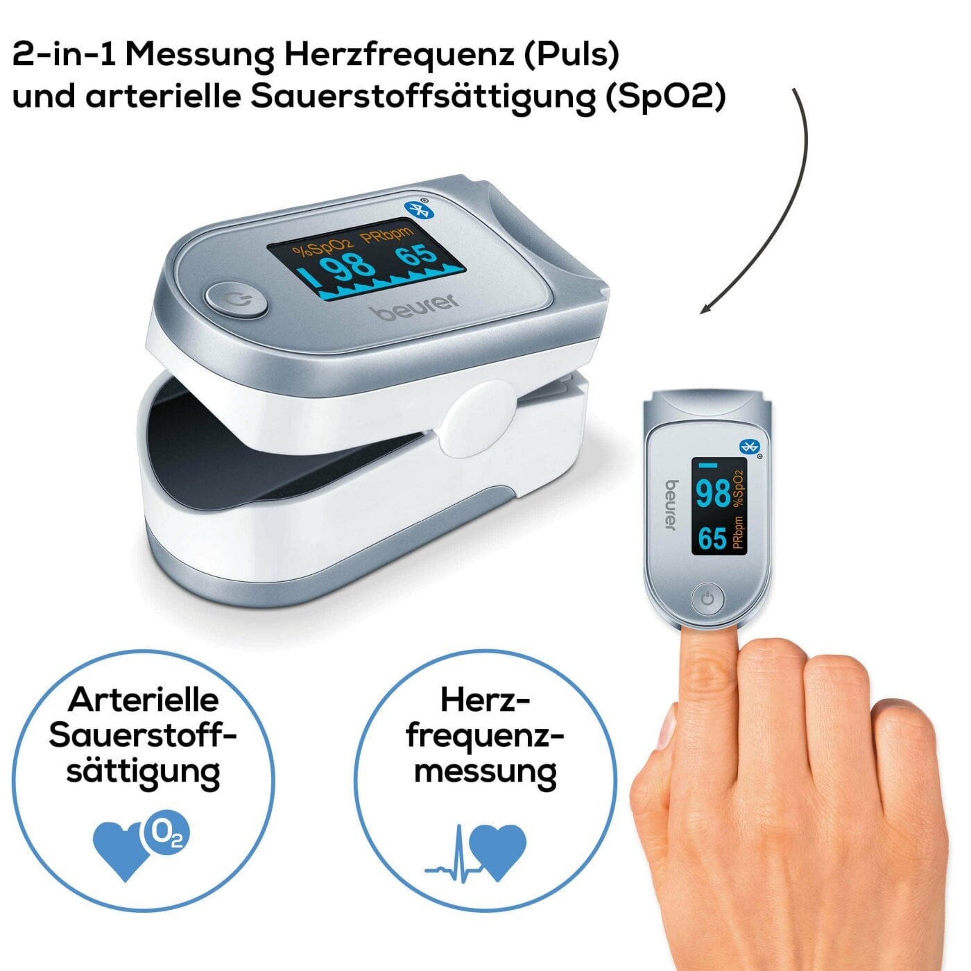 Beurer Pulsoximeter PO 60 - Vital Sanitätshaus