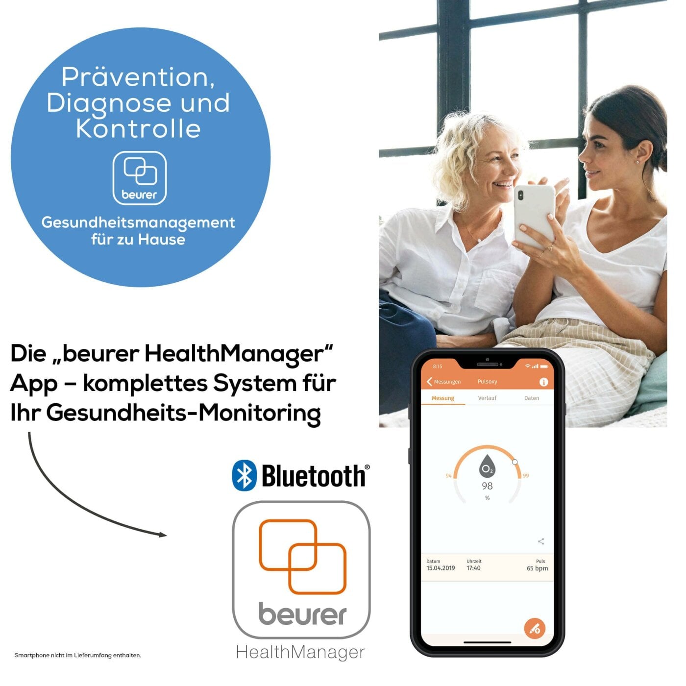 Beurer Pulsoximeter PO 60 - Vital Sanitätshaus