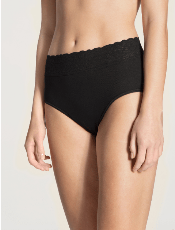 Calida Classic Lycraspitze Midislip black - Vital Sanitätshaus
