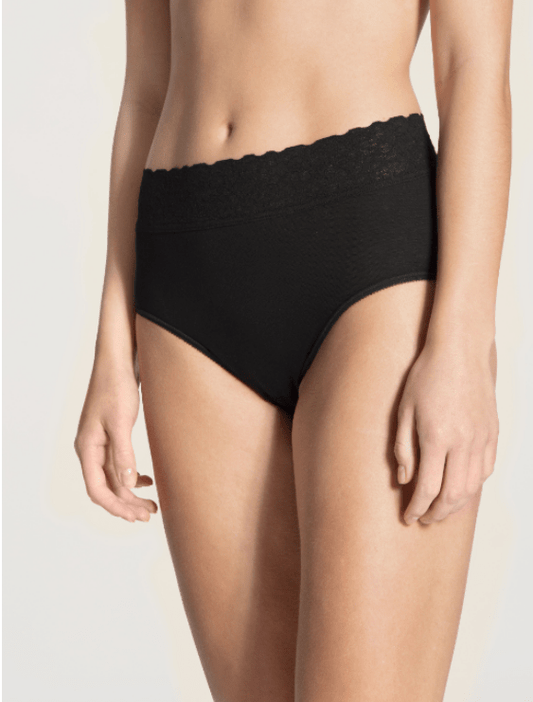 Calida Classic Lycraspitze Midislip black - Vital Sanitätshaus