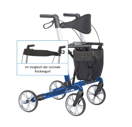 Russka: Rückengurt zum Rollator Vital extra-breit - Vital Sanitätshaus