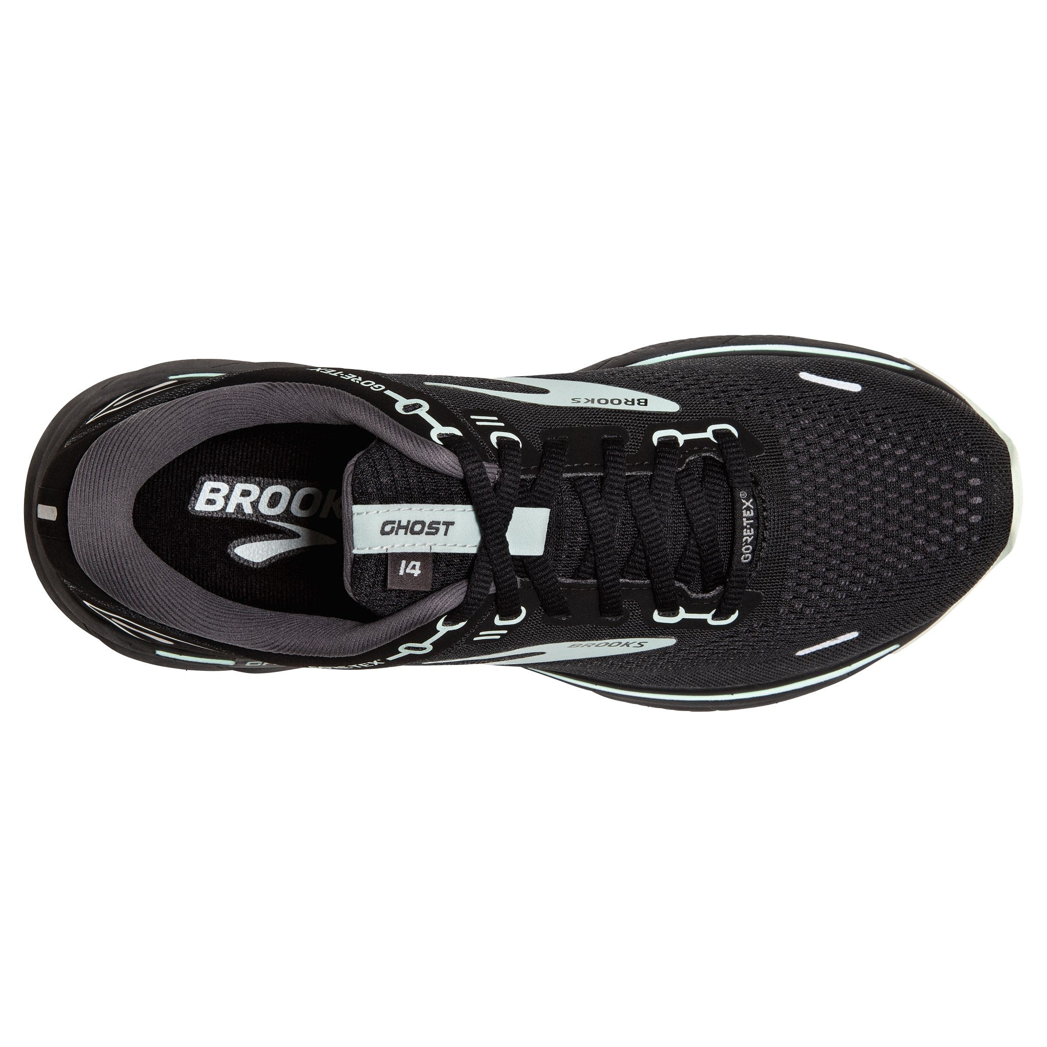 BROOKS Ghost 14 GTX WOMEN Black/Blackened Pearl/Aquaglass - Vital SanitätshausUpCart - Shipping Protection