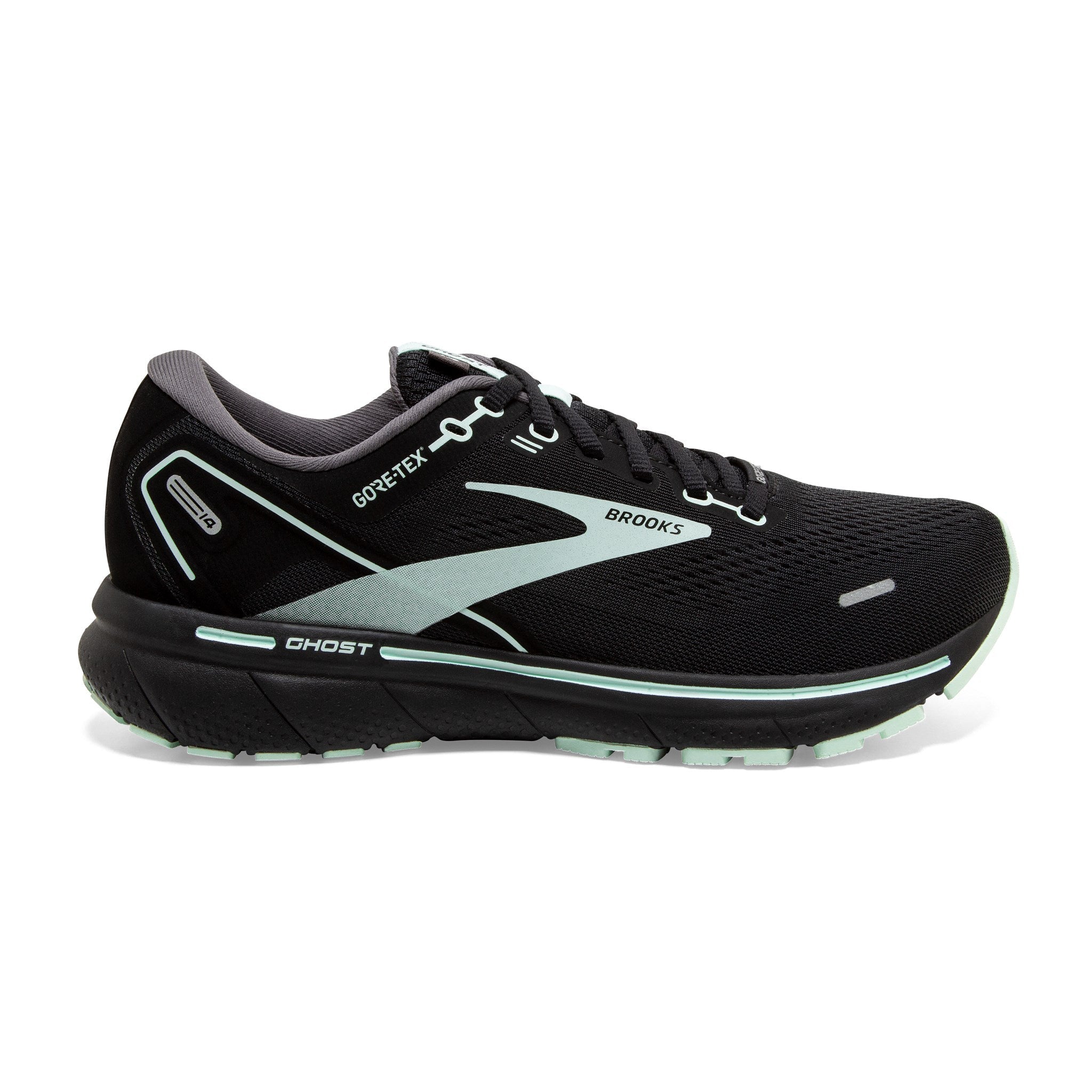 BROOKS Ghost 14 GTX WOMEN Black/Blackened Pearl/Aquaglass - Vital SanitätshausUpCart - Shipping Protection