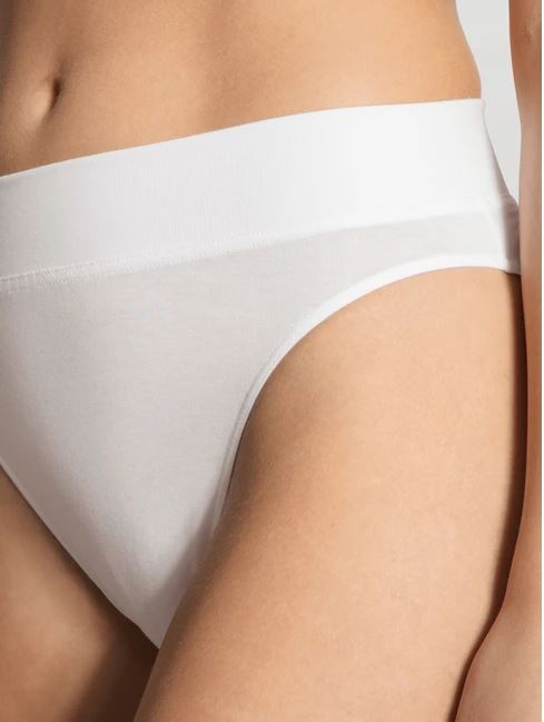 Calida Elastic Slip mit Softbund, high waist white - Vital Sanitätshaus